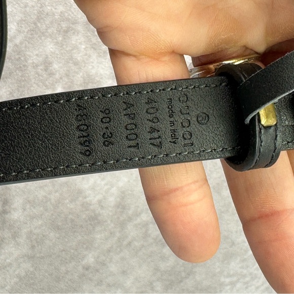 Gucci Marmont Slim Belt 36”